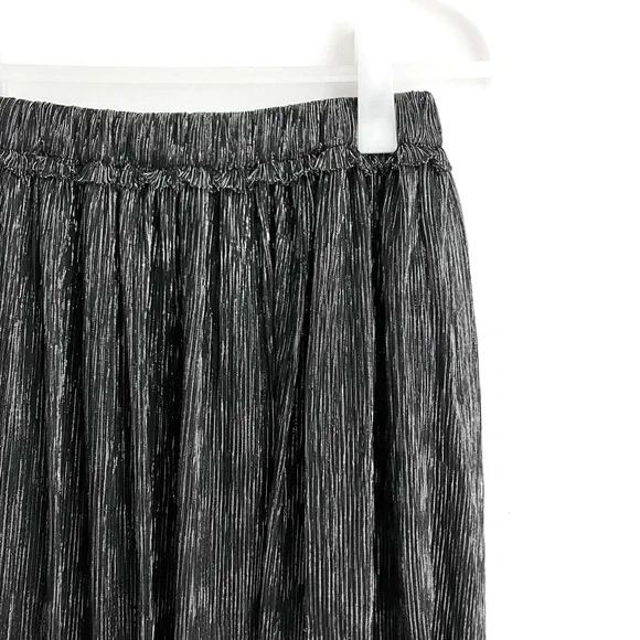 Isabel Marant Étoile Beatrice Gunmetal Metallic Skirt Size 38 - Picture 7 of 16